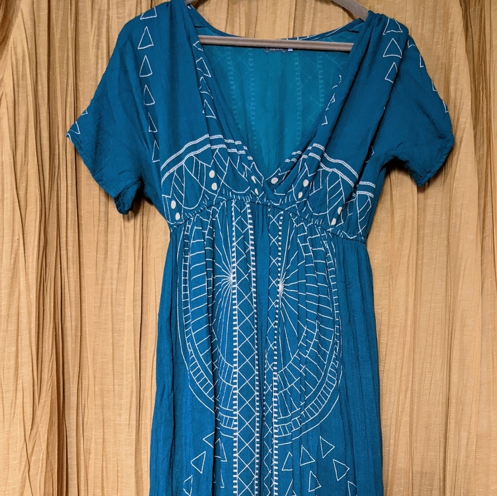 Earthbound Geometric Maxi Dress